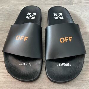 Off- White Pool Slides